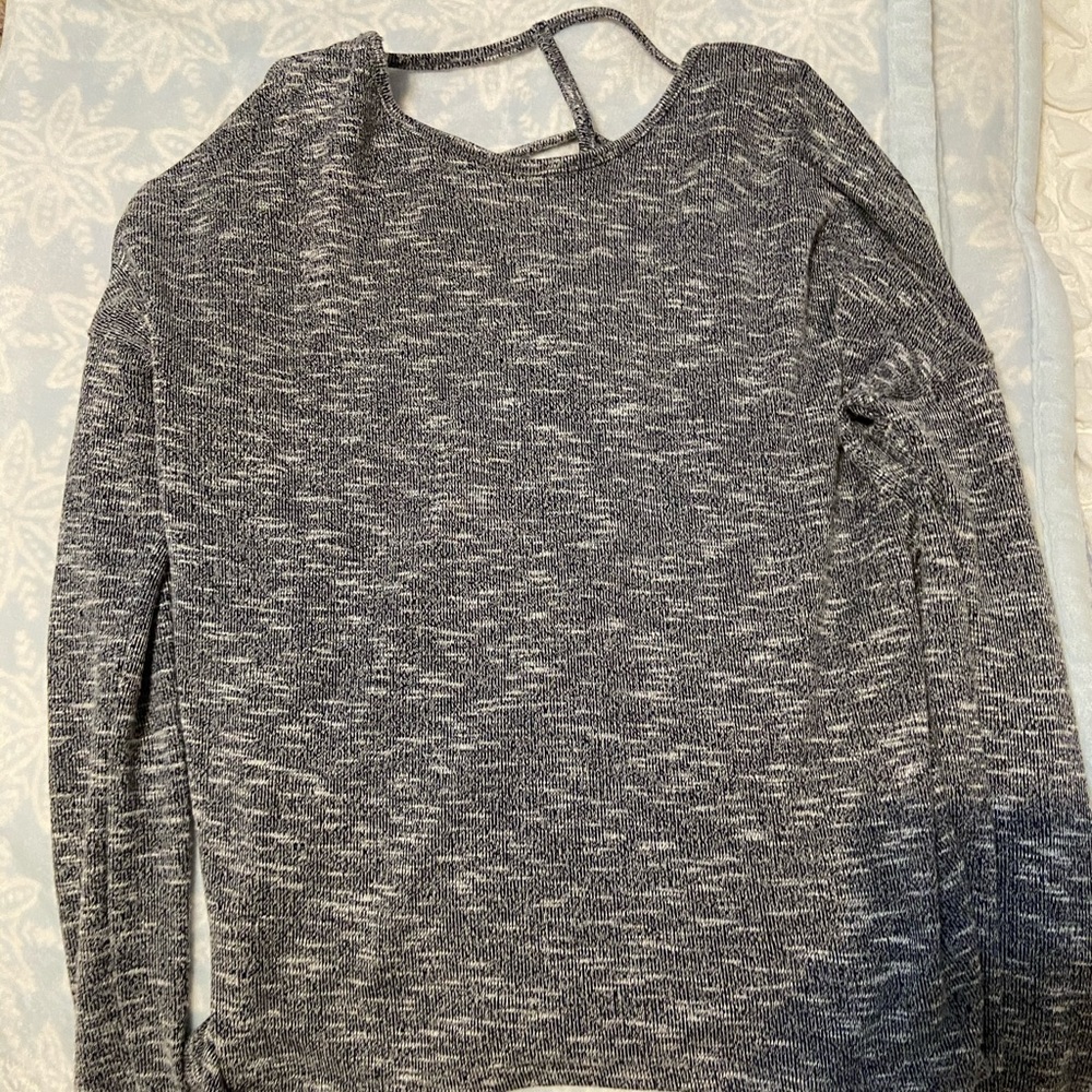 Sweater with open back